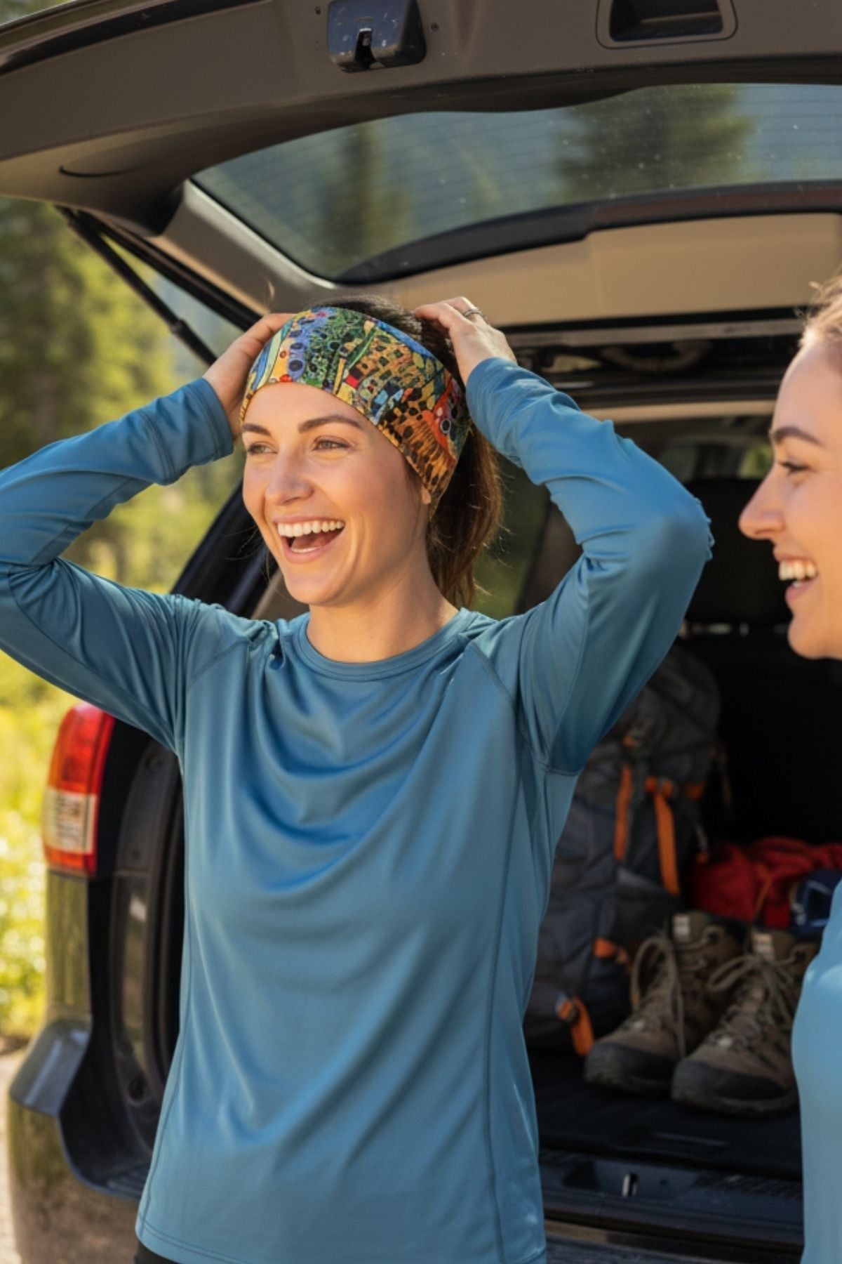 Unbound Brown Jersey Headband