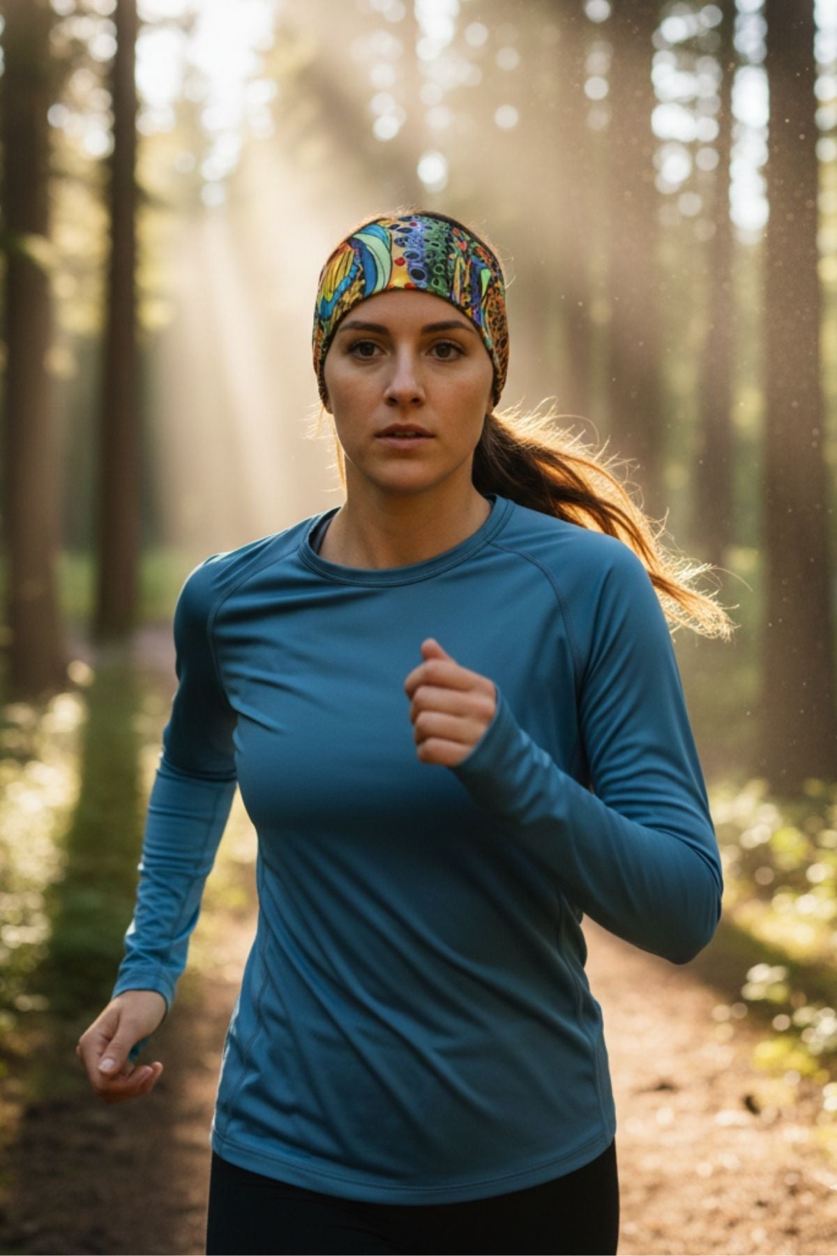 Unbound Brown Jersey Headband