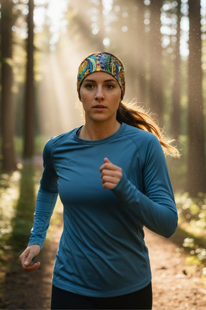 Unbound Brown Jersey Headband