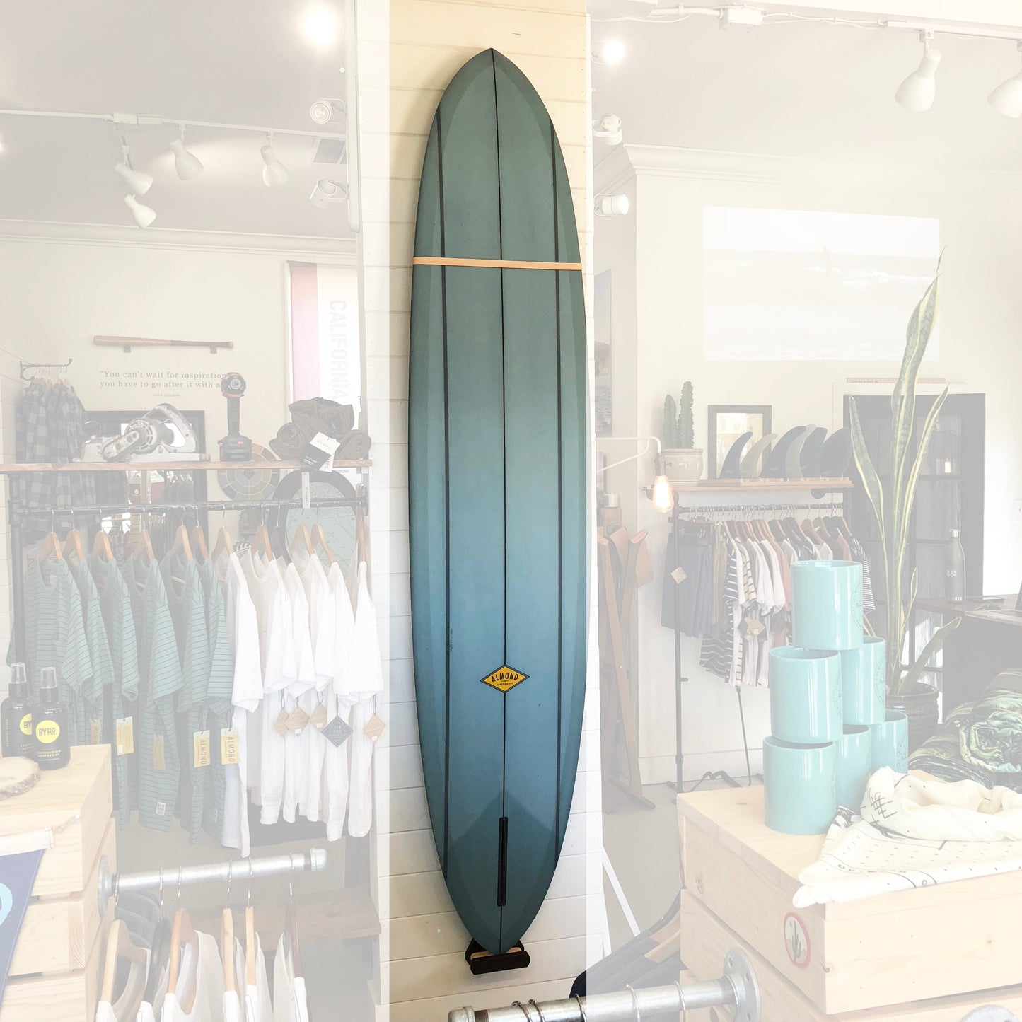 Vertical Mount Surfboard Wall Rack