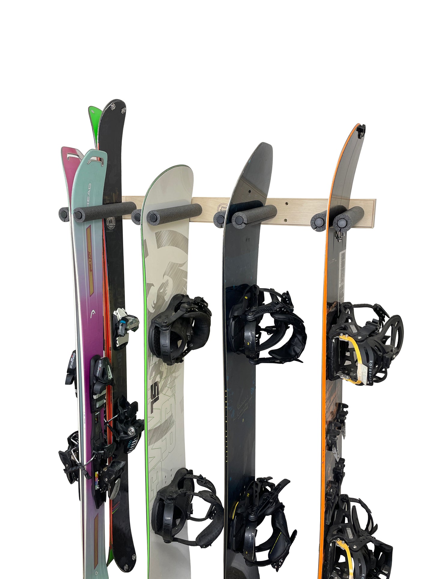 VERTICAL SNOWBOARD WALL STORAGE RACK