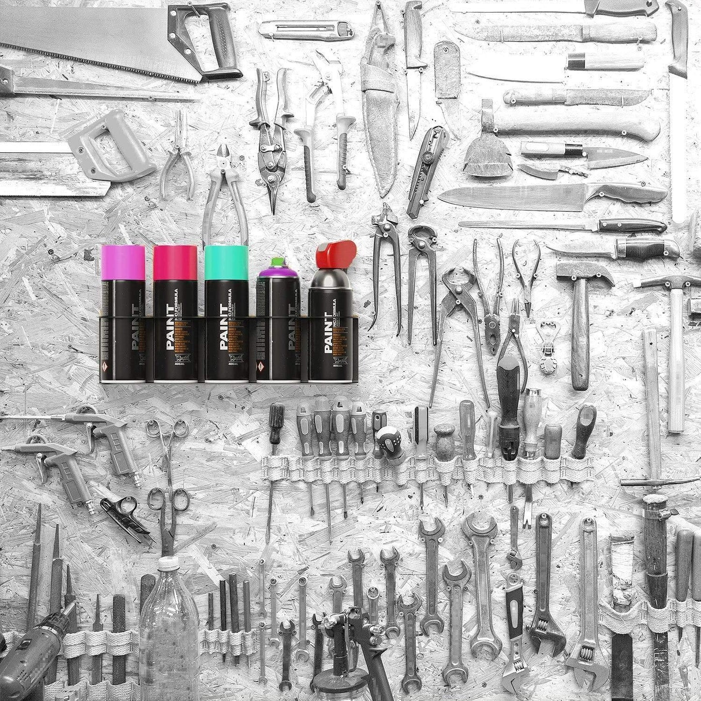 Aerosol Spray Can Holder - 5 Can