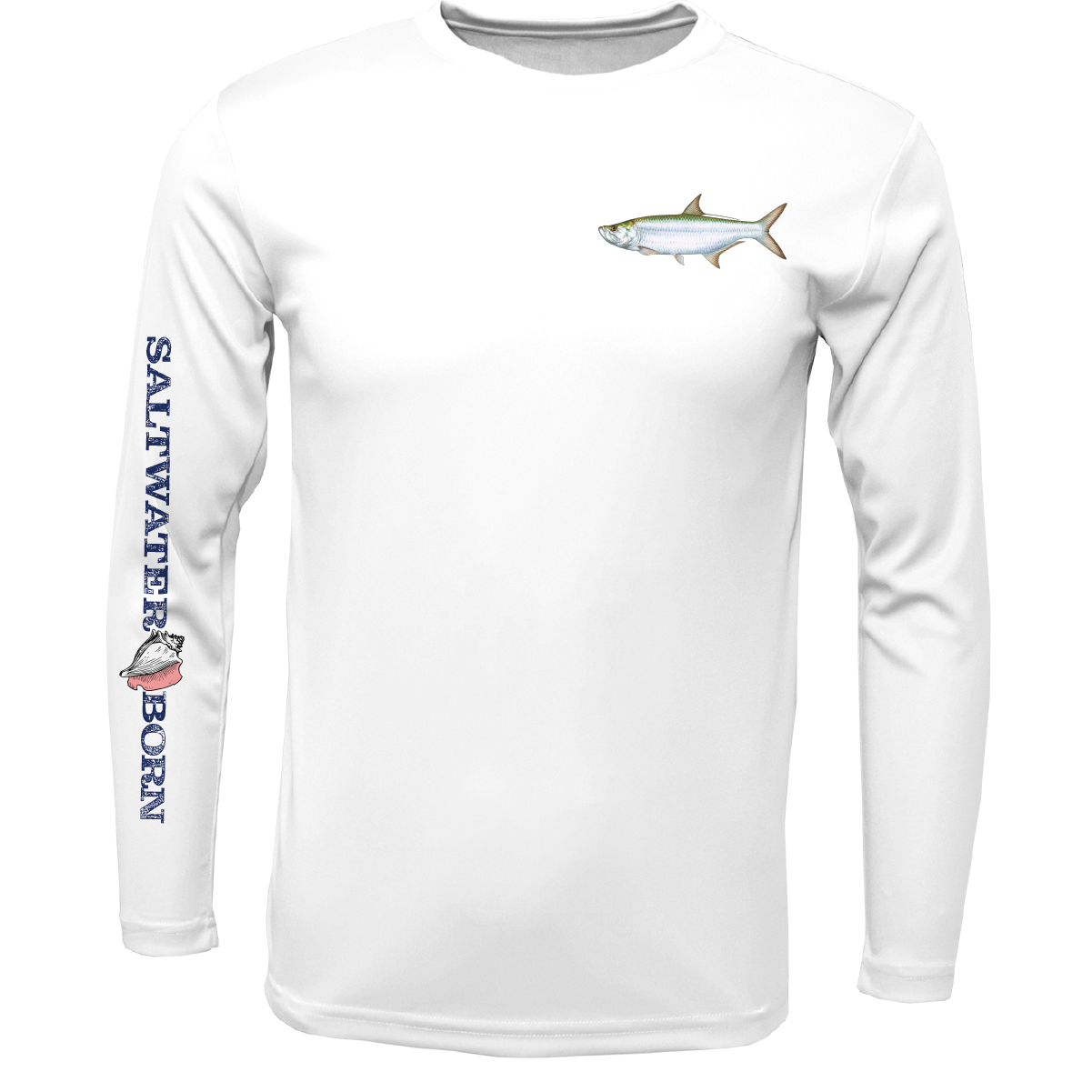 SK Tarpon on Chest Long Sleeve UPF 50+ Dry-Fit Shirt