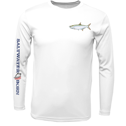 SK Tarpon on Chest Long Sleeve UPF 50+ Dry-Fit Shirt