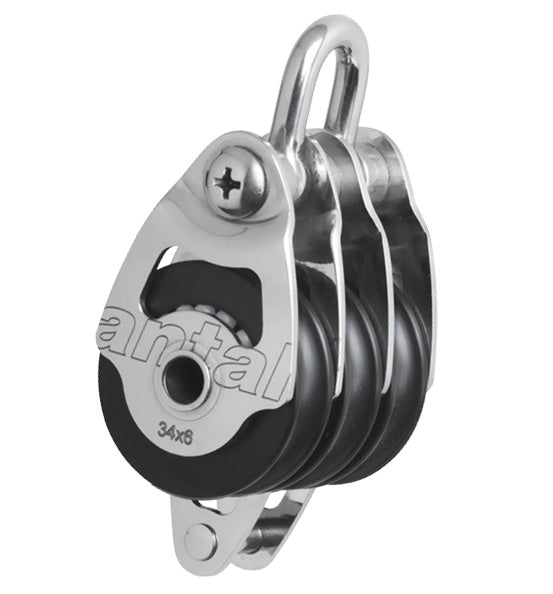 Antal 00306 Triple Shackle Block with Becket | SendIt Sailing