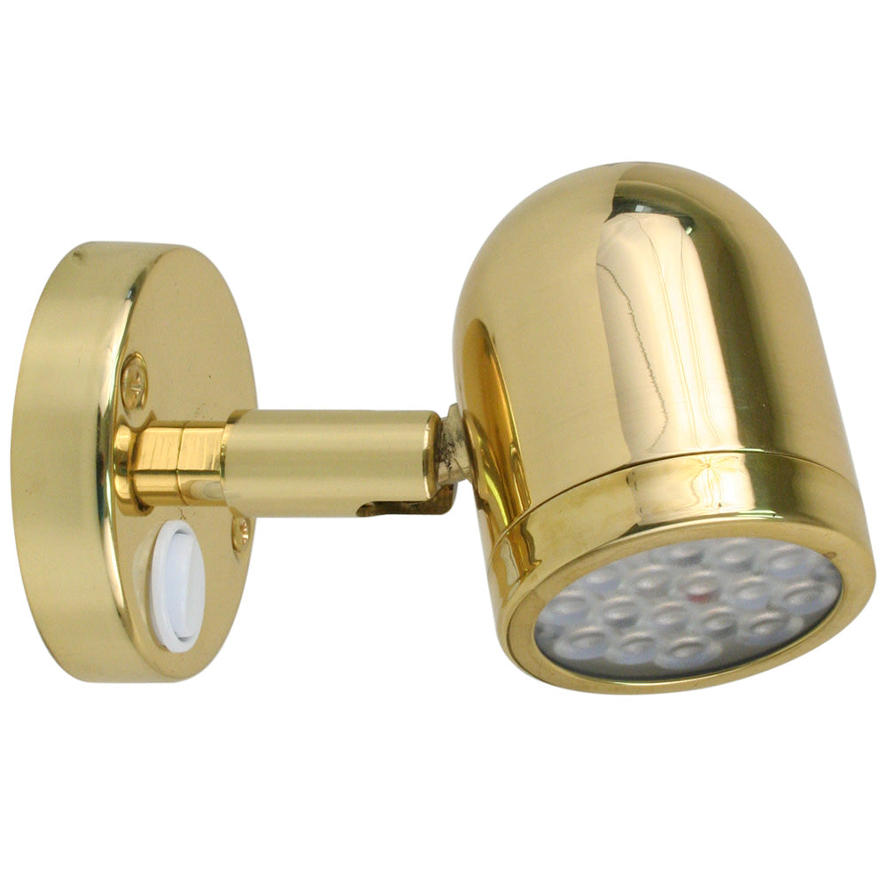 Scandvik LED Brass Reading Light - 10-30V | SendIt Sailing