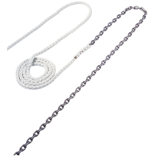 Maxwell Anchor Rode - 30ft -5/16in Chain to 150ft -5/8in Nylon Brait | SendIt Sailing