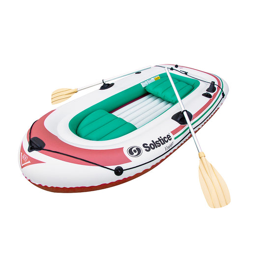 Solstice Watersports Voyager 4-Person Inflatable Boat Kit with Oars and Pump | SendIt Sailing