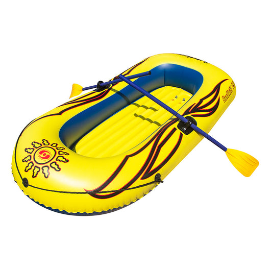 Solstice Watersports Sunskiff 2-Person Inflatable Boat Kit with Oars and Pump | SendIt Sailing