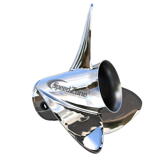 Turning Point SpeedZone Max3 - Right Hand - Stainless Steel Propeller - 3-Blade - 14.8in x 23 Pitch | SendIt Sailing