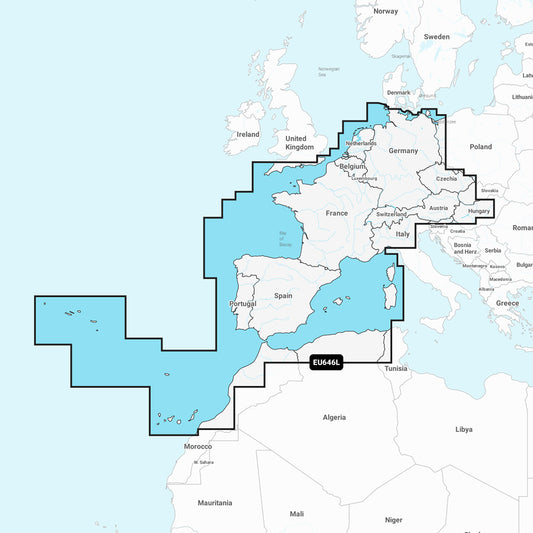 Navionics NAEU646L - Europe, Central and West - Navionics+ | SendIt Sailing