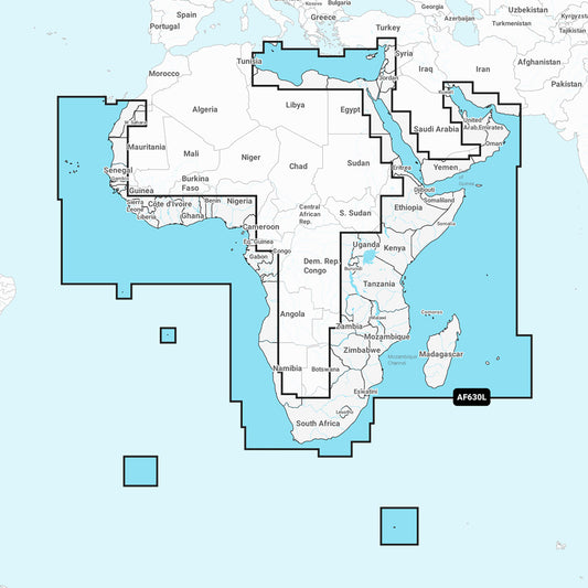 Navionics NAAF630L - Africa and Middle East - Navionics+ | SendIt Sailing