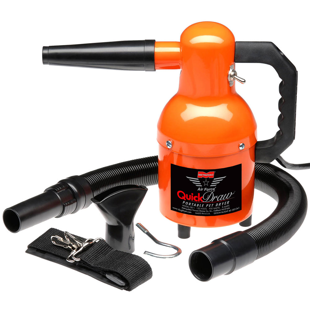 MetroVac AirForce Quick Draw Portable Pet Dryer - Orange | SendIt Sailing