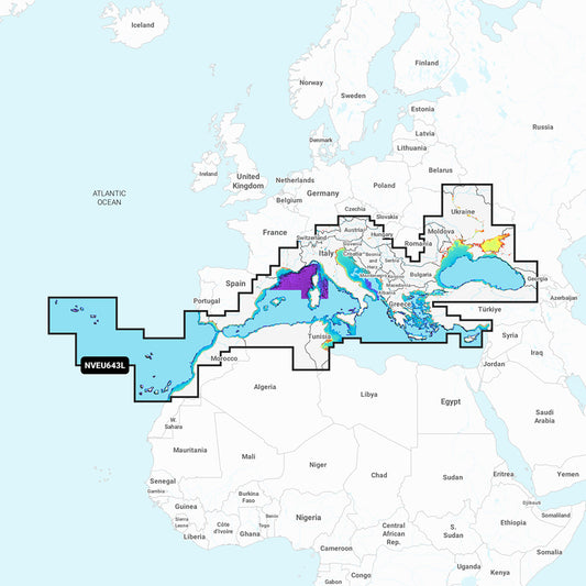 Garmin Navionics Vision+ NVEU643L Mediterranean and Black Sea | SendIt Sailing