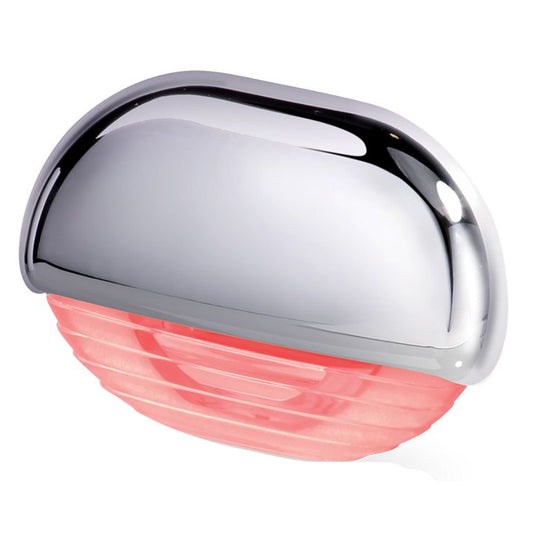 Hella Marine Easy Fit Step Lamp - Red with Chrome Cap | SendIt Sailing