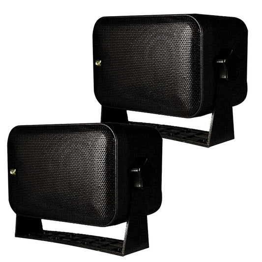 Poly-Planar Box Speakers - Pair - Black | SendIt Sailing