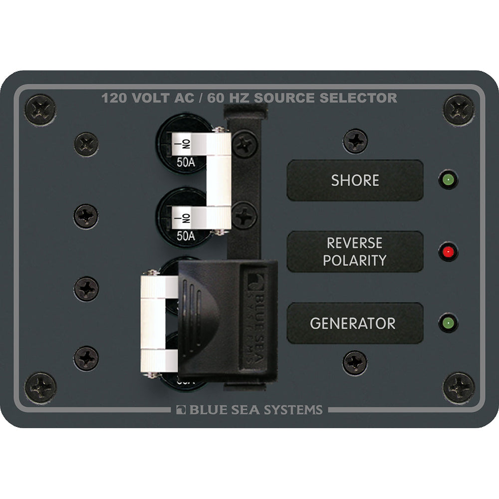 Blue Sea 8061 AC Toggle Source Selector 120V AC - 50AMP | SendIt Sailing