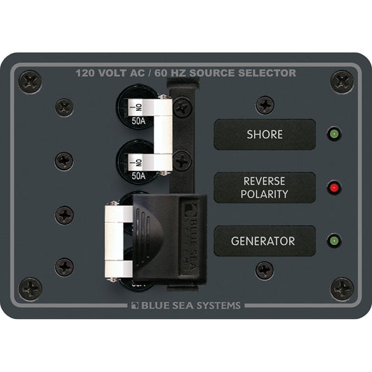 Blue Sea 8061 AC Toggle Source Selector 120V AC - 50AMP | SendIt Sailing