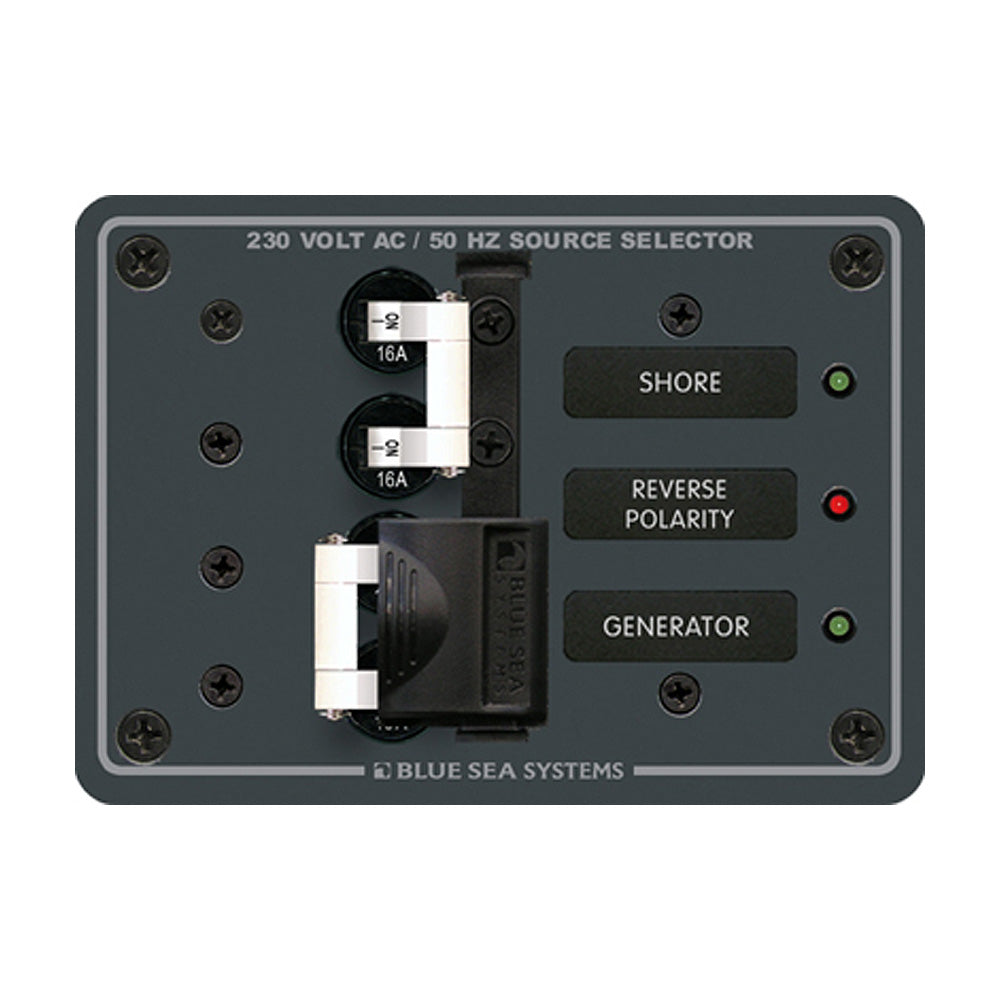 Blue Sea 8132 AC Toggle Source Selector (230V) - 2 Sources | SendIt Sailing