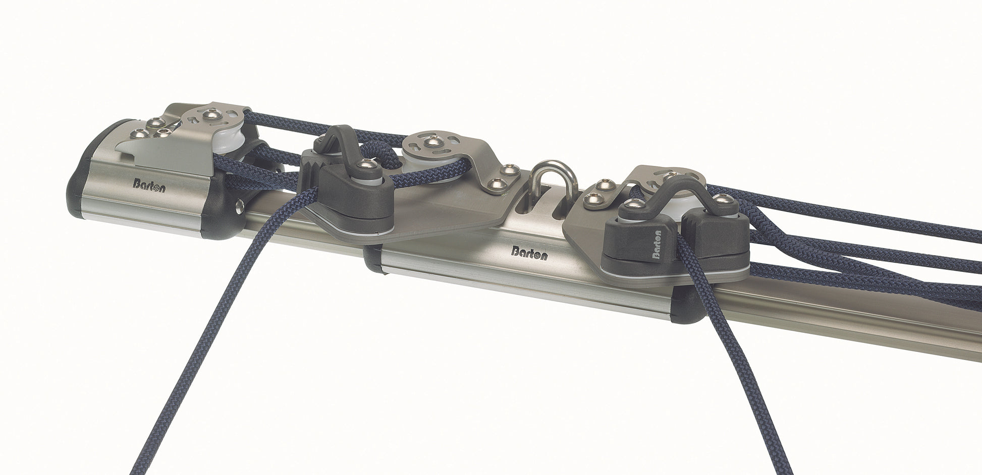 Barton Marine Mainsheet Recirculating System 4:1 Purchase, cleats on Traveller, Size 1, 1.4m Sliding Bolt Track 20mm | SendIt Sailing
