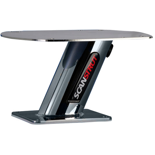 Scanstrut SPT1001 - Stainless Steel PowerTower Radar Mount - 6in Aft Leaning | SendIt Sailing