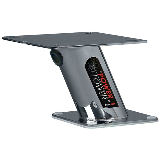 Scanstrut SPT1002 - Stainless Steel PowerTower Radar Mount - 6in Aft Leaning | SendIt Sailing