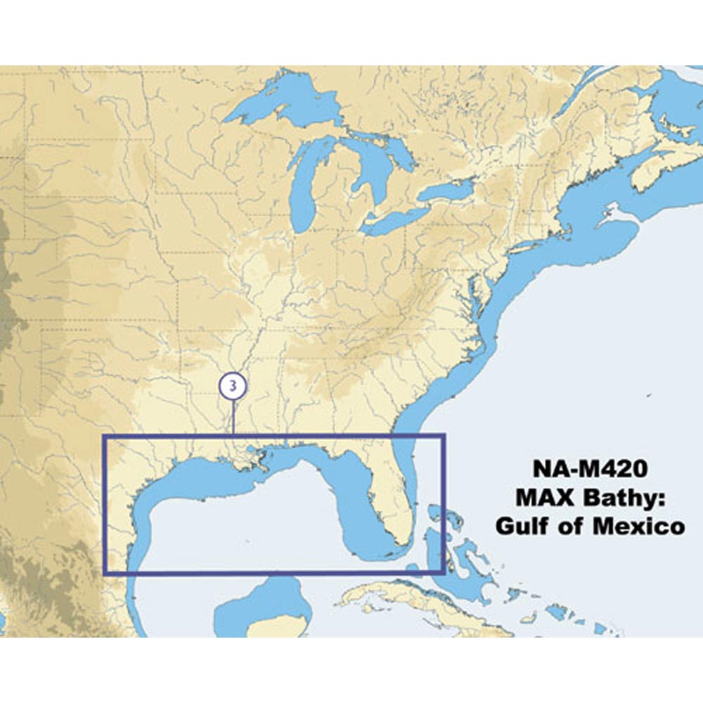 C-Map NA-M420 Gulf of Mexico Bathy Chart - C-Card | SendIt Sailing