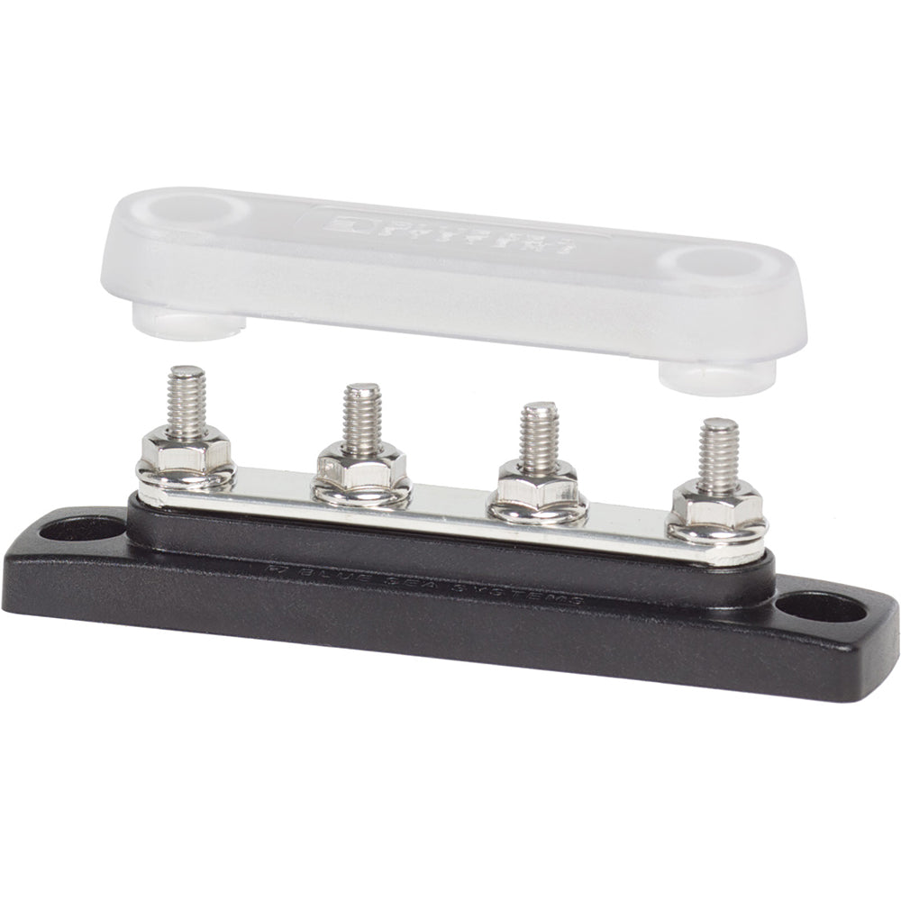 Blue Sea 2315 MiniBus 100 Ampere Common BusBar 4 x 10-32 Stud Terminal with Cover | SendIt Sailing
