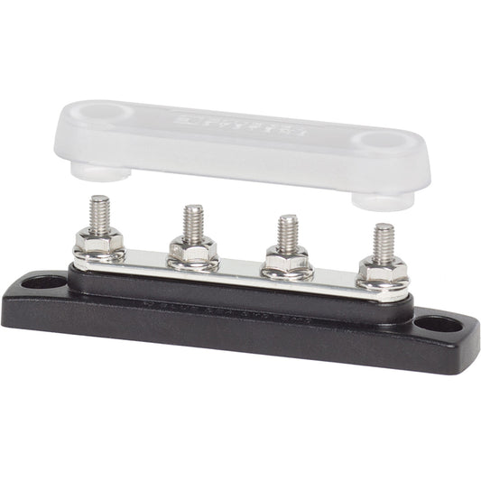 Blue Sea 2315 MiniBus 100 Ampere Common BusBar 4 x 10-32 Stud Terminal with Cover | SendIt Sailing