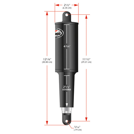 Lenco 101 Standard Actuator - 12V - 2-1/4in Stroke | SendIt Sailing