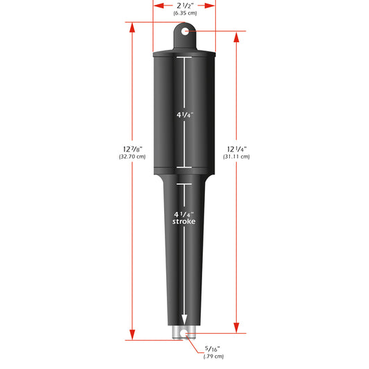 Lenco 102XD Extreme Duty Actuator - 12V - 4-1/4in Stroke | SendIt Sailing