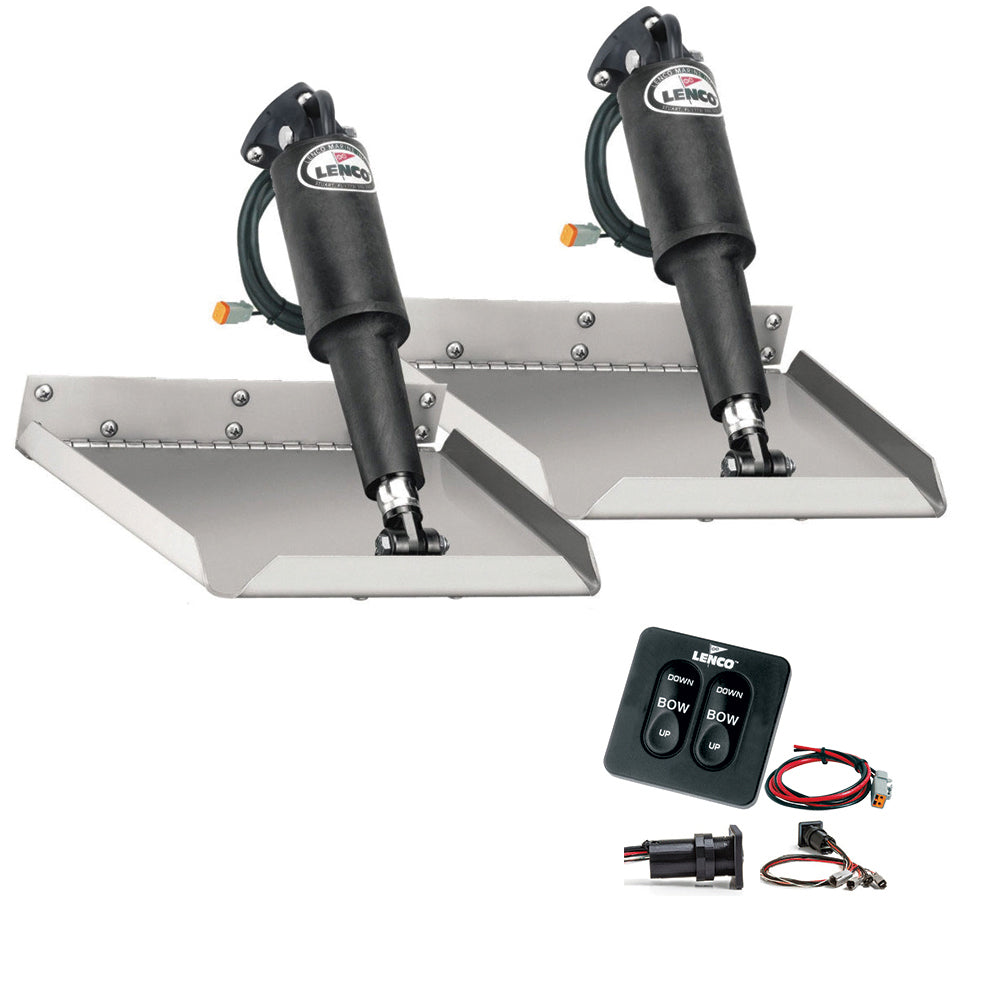 Lenco 12in x 9in Edgemount Kit with Standard Tactile Switch Kit 12V | SendIt Sailing