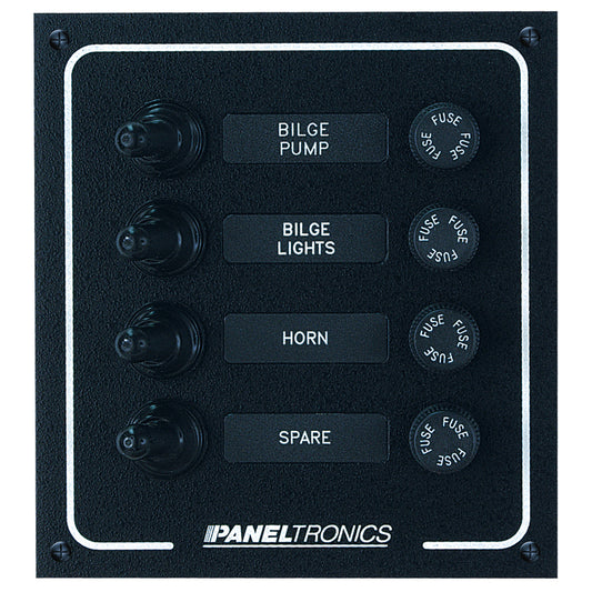 Paneltronics Waterproof DC 4 Position Booted Toggle & Fuse | SendIt Sailing