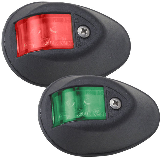 Perko LED Side Lights - Red/Green - 24V - Black Plastic Housing | SendIt Sailing