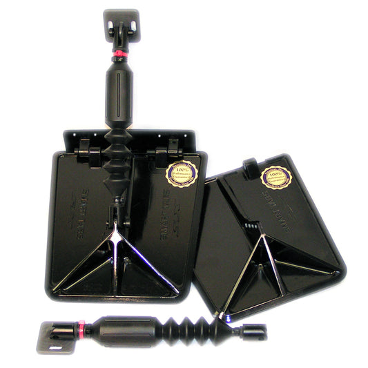 Nauticus SX9510-30 Smart Tab SX Trim Tabs for 13-15ft Boat with 30 - 40HP - Black | SendIt Sailing