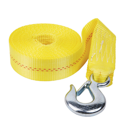 Fulton 2in x 20ft Heavy Duty Winch Strap and Hook - 4,000lb Max Load | SendIt Sailing