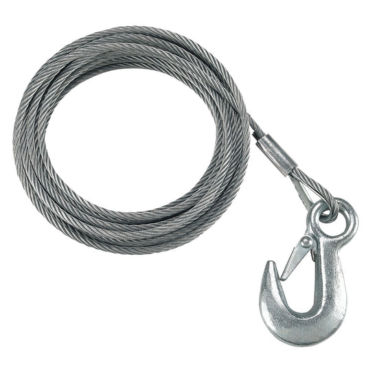 Fulton 3/16in x 25ft Galvanized Winch Cable - 4,200lb Breaking Strength | SendIt Sailing
