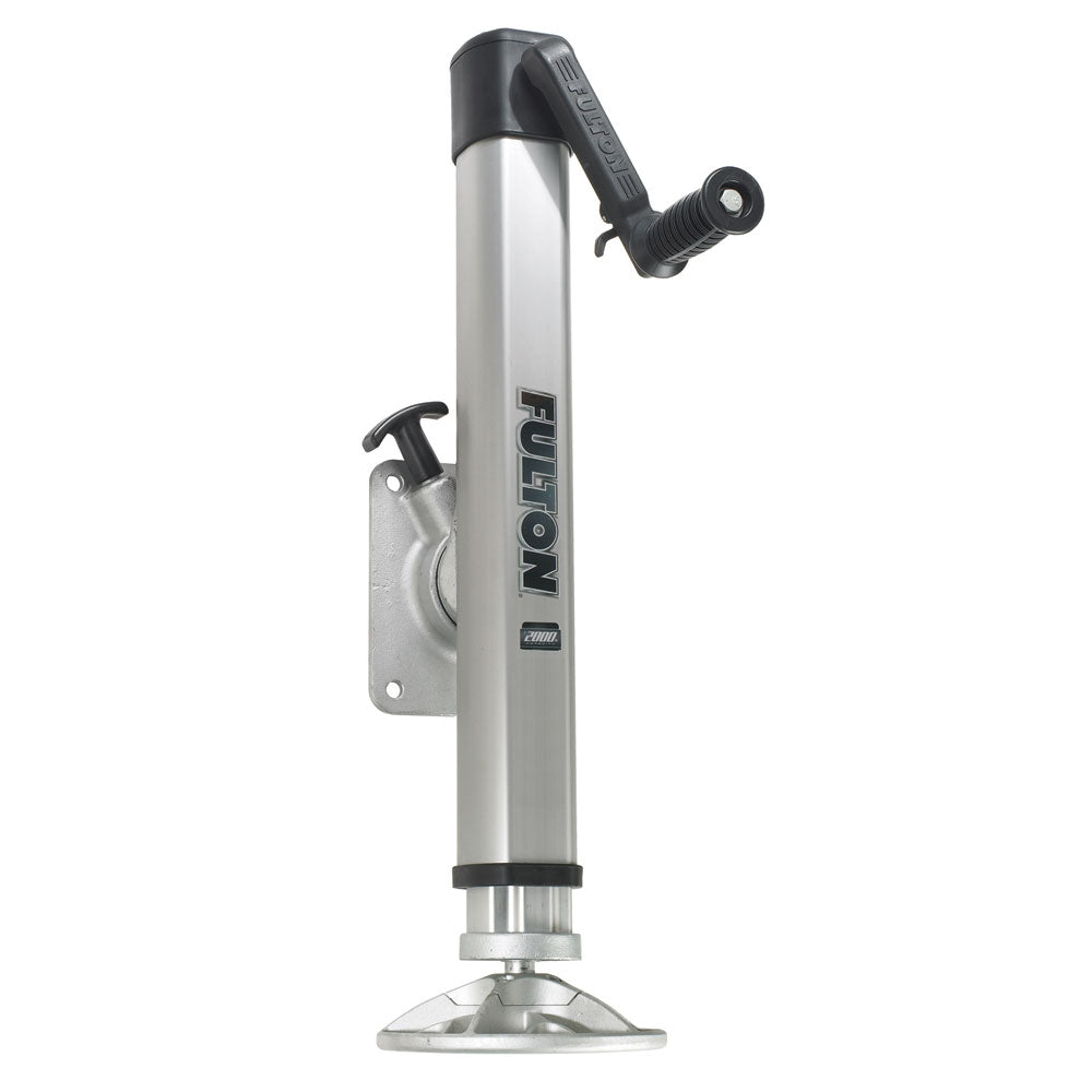 Fulton F2 Trailer Jack Bolt-On 2,000lb Lift Capacity Adjustable Swivel with Footplate | SendIt Sailing