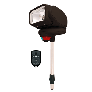 Golight Gobee Stanchion Mount with Wireless Remote - Black | SendIt Sailing