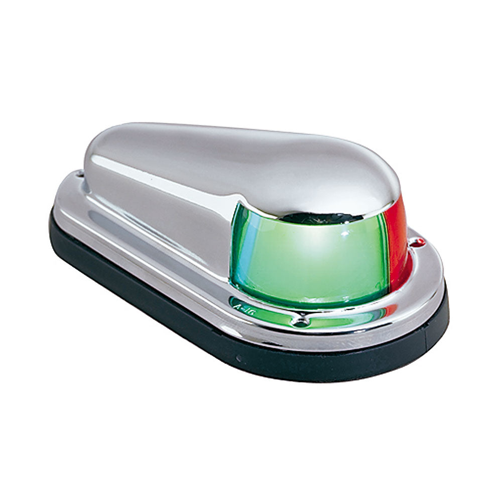 Perko Bi-Color Bow Light - Chrome Plated Brass Top with Black Plastic Base | SendIt Sailing