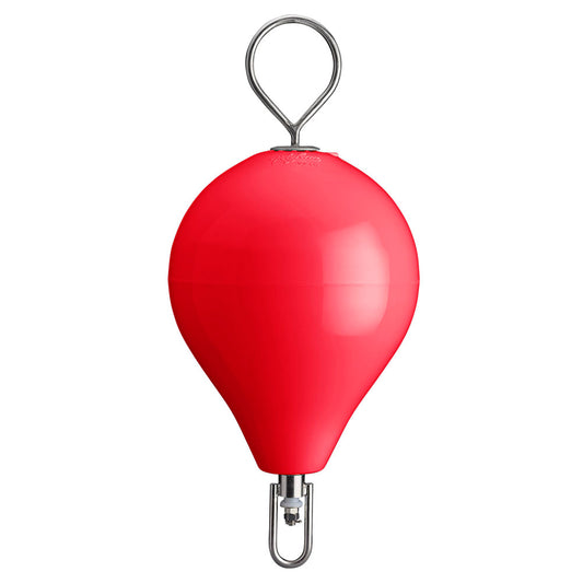 Polyform 13.5in CM Mooring Buoy with SS Iron - Red | SendIt Sailing