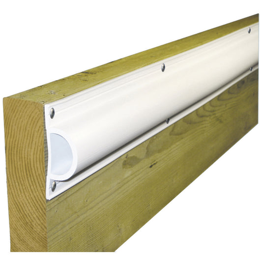 Dock Edge Standard inDin PVC Profile 16ft Roll - White | SendIt Sailing