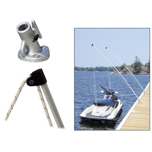 Dock Edge Economy Mooring Whips 8ft 2000 LBS up to 18ft | SendIt Sailing