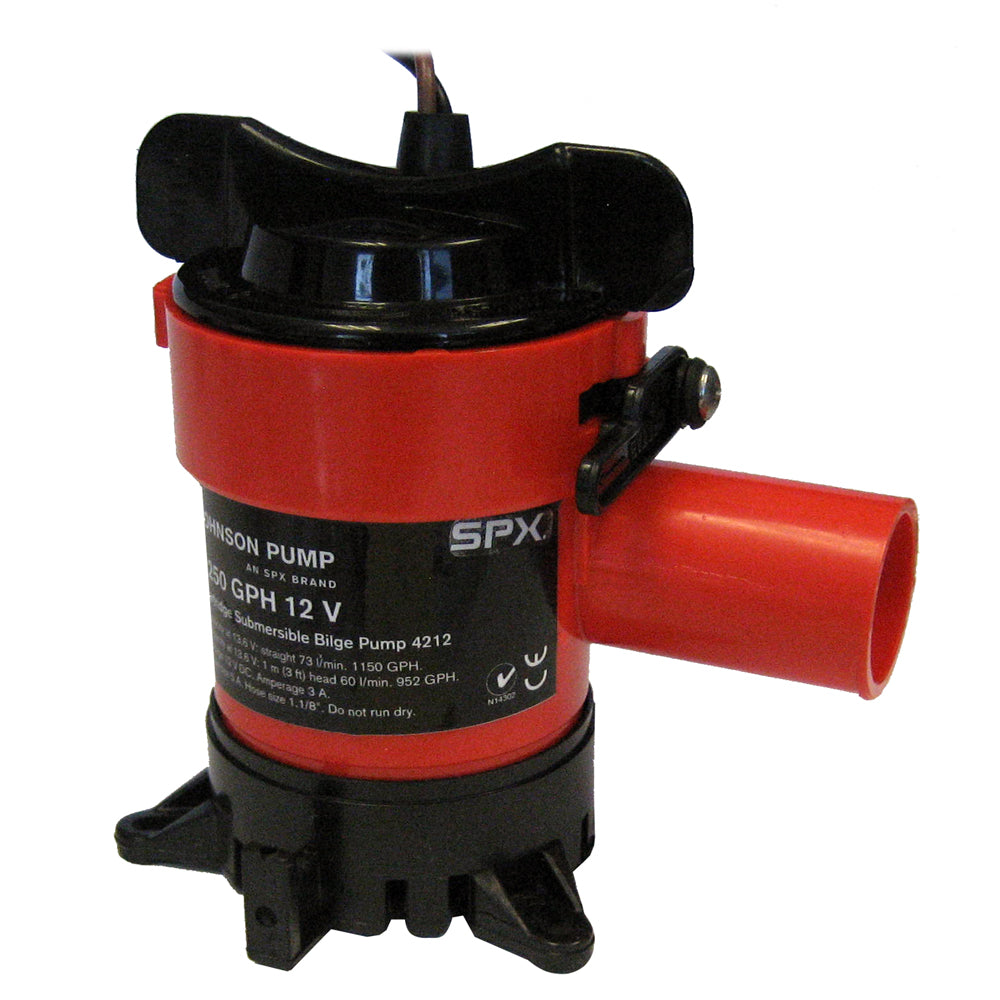 Johnson Pump 1250 GPH Bilge Pump 1-1/8in Hose 12V | SendIt Sailing