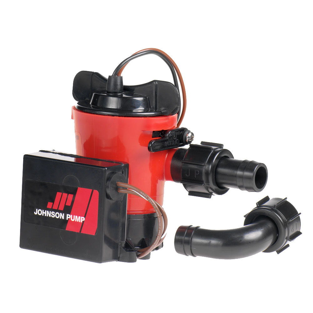 Johnson Pump 500 GPH Auto Bilge Pump 3/4in Hose 12V Dura Port | SendIt Sailing