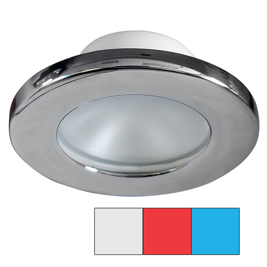 i2Systems Apeiron A3120 Screw Mount Light - Red, Cool White & Blue - Chrome Finish | SendIt Sailing