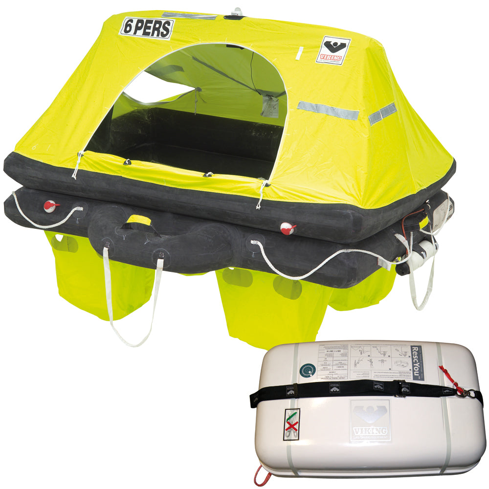 VIKING RescYou Liferaft 4 Person Container Offshore Pack | SendIt Sailing