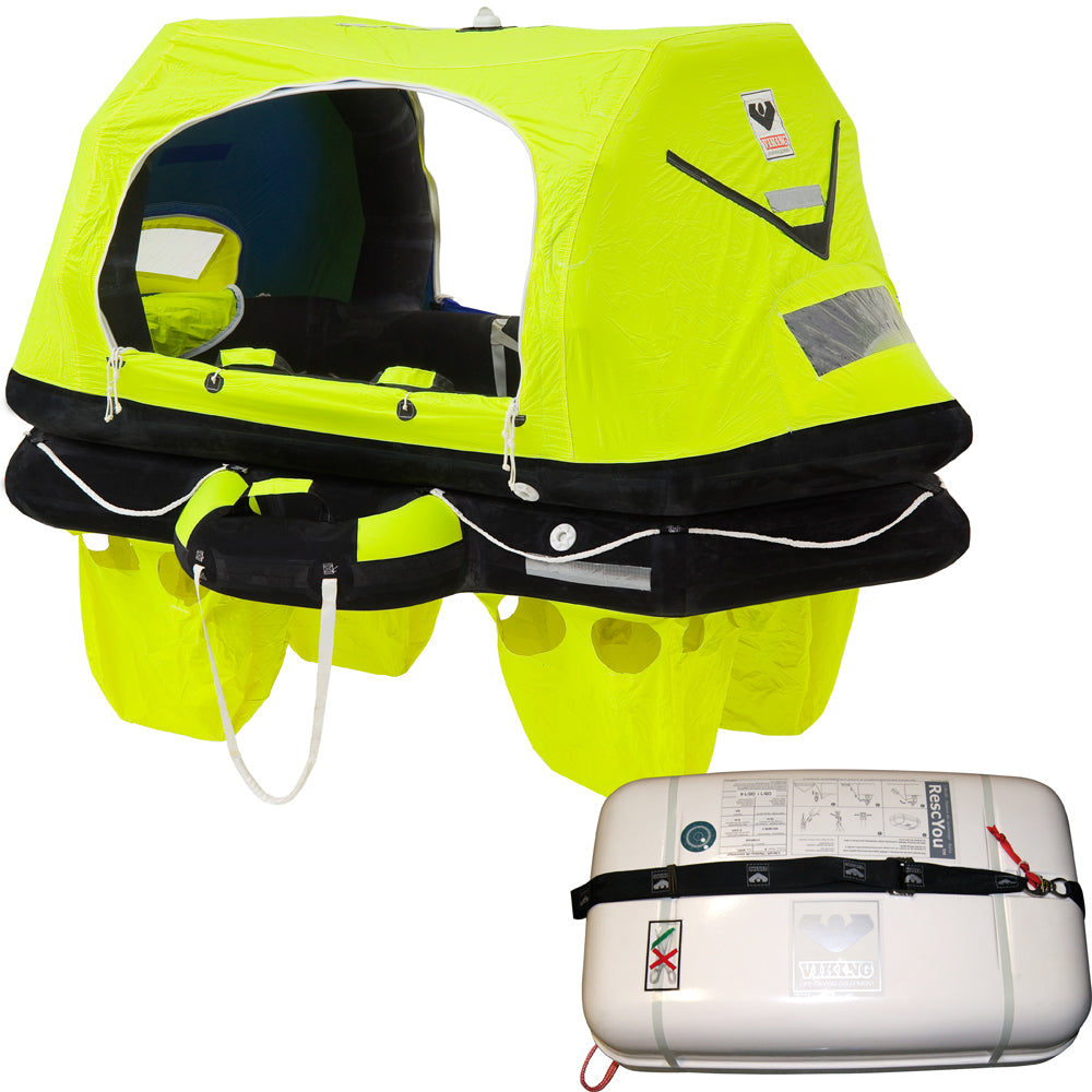VIKING RescYou Pro Liferaft 4 Person Container Offshore Pack | SendIt Sailing