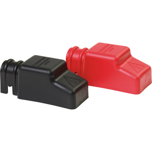 Blue Sea 4018 Square CableCap Insulators Pair Red/Black | SendIt Sailing
