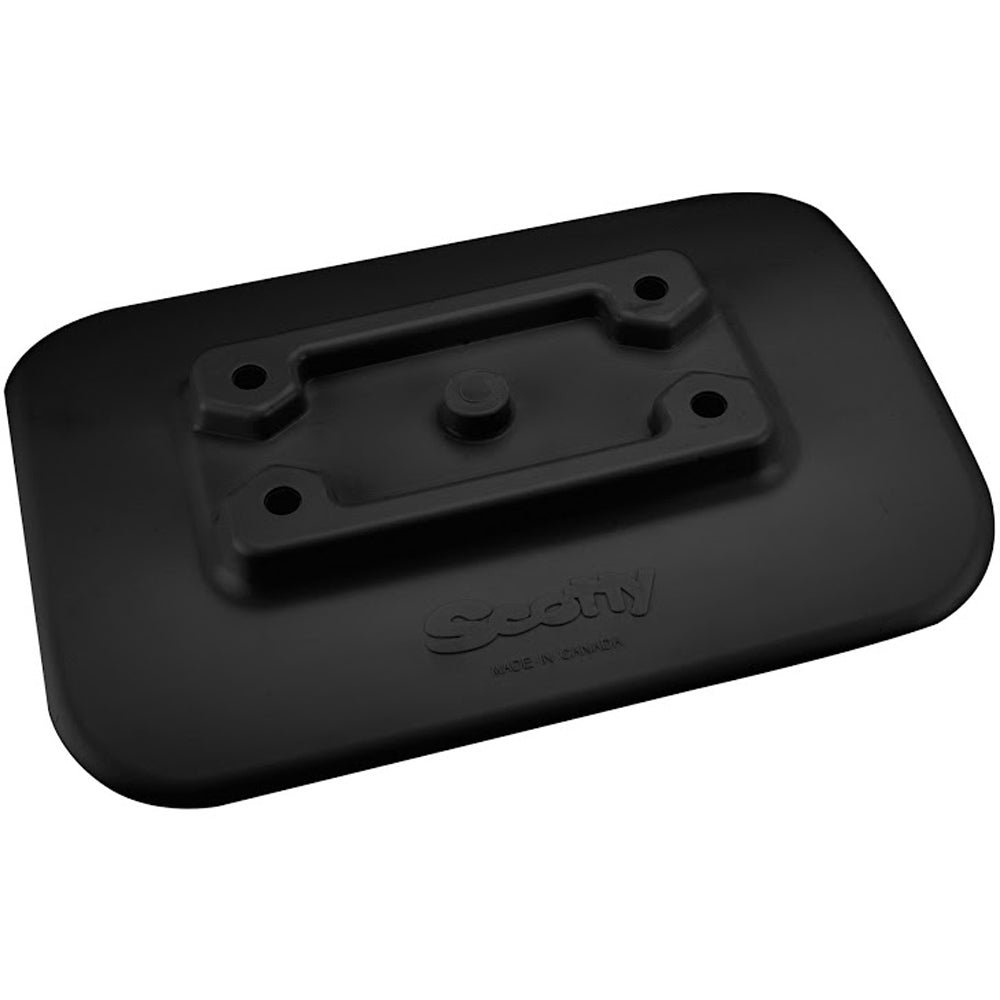 Scotty 341-BK Glue-On Mount Pad for Inflatable Boats - Black | SendIt Sailing